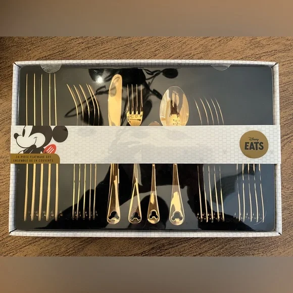 絵画　ミッキー＋ミニー 恋人達の銀食器 / Lover's silverware Vintage Mickey Mouse Disney Kids Children's Silverware